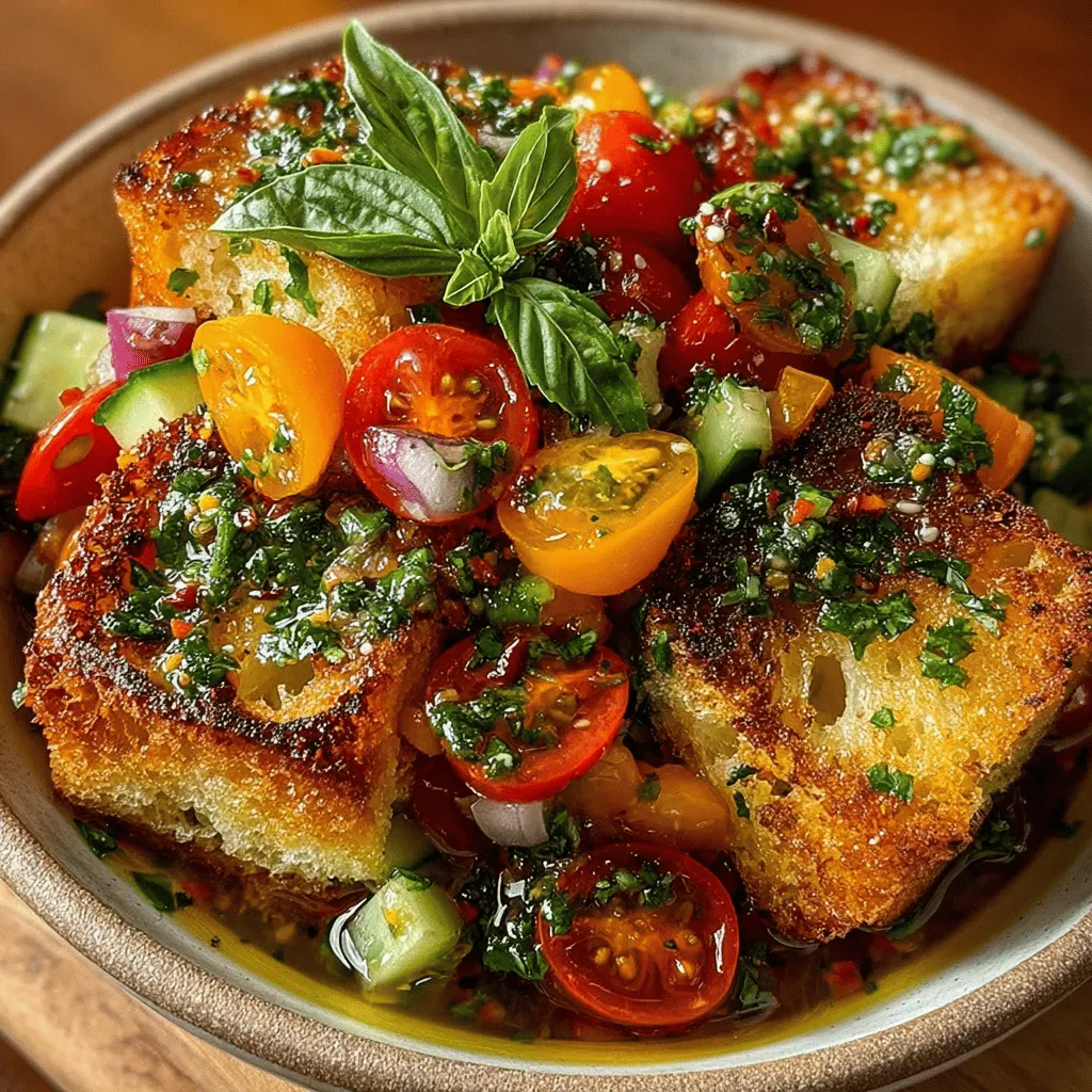 As the warm sun graces the earth and gardens burst with vibrant colors, there's no better way to celebrate the season than with a refreshing Panzanella salad. Originating from the rustic kitchens of Tuscany, this iconic Italian dish was born out of necessity—transforming stale bread into a delightful meal by combining it with ripe, juicy tomatoes and seasonal vegetables. Panzanella is not just a salad; it embodies the spirit of summer, showcasing the best of what nature has to offer.