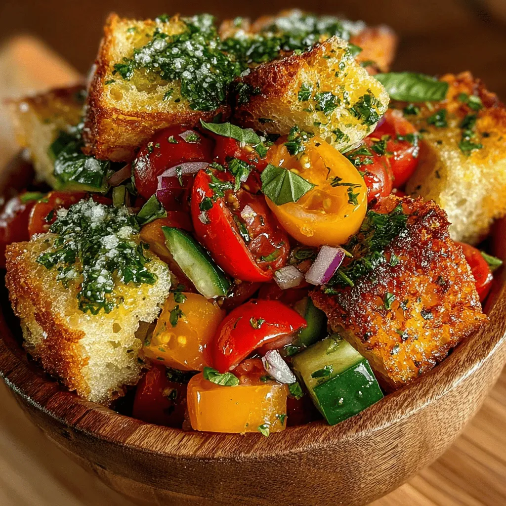 As the warm sun graces the earth and gardens burst with vibrant colors, there's no better way to celebrate the season than with a refreshing Panzanella salad. Originating from the rustic kitchens of Tuscany, this iconic Italian dish was born out of necessity—transforming stale bread into a delightful meal by combining it with ripe, juicy tomatoes and seasonal vegetables. Panzanella is not just a salad; it embodies the spirit of summer, showcasing the best of what nature has to offer.
