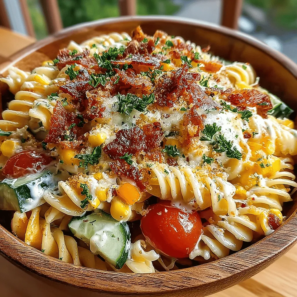 Pasta salads have become a staple at gatherings, picnics, and casual family dinners, offering a light yet satisfying dish that appeals to a wide range of tastes. Among the myriad of pasta salad recipes, the Creamy Ranch Pasta Salad Delight stands out with its rich, flavorful dressing and a vibrant medley of fresh ingredients. This dish not only tantalizes the taste buds but also provides a perfect balance of textures—from the al dente pasta to the crisp vegetables, making it a favorite for both casual dining and festive occasions.