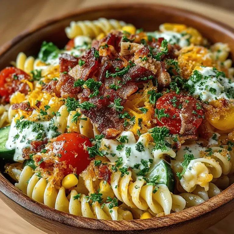 Pasta salads have become a staple at gatherings, picnics, and casual family dinners, offering a light yet satisfying dish that appeals to a wide range of tastes. Among the myriad of pasta salad recipes, the Creamy Ranch Pasta Salad Delight stands out with its rich, flavorful dressing and a vibrant medley of fresh ingredients. This dish not only tantalizes the taste buds but also provides a perfect balance of textures—from the al dente pasta to the crisp vegetables, making it a favorite for both casual dining and festive occasions.