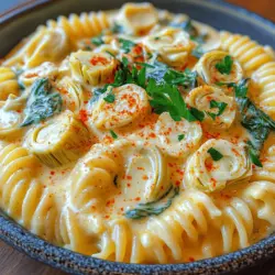 To create the perfect Creamy Spinach Artichoke Pasta, understanding the role of each ingredient is crucial. Each component contributes to the overall flavor, texture, and nutritional profile of the dish, ensuring that every bite is as satisfying as the last.
