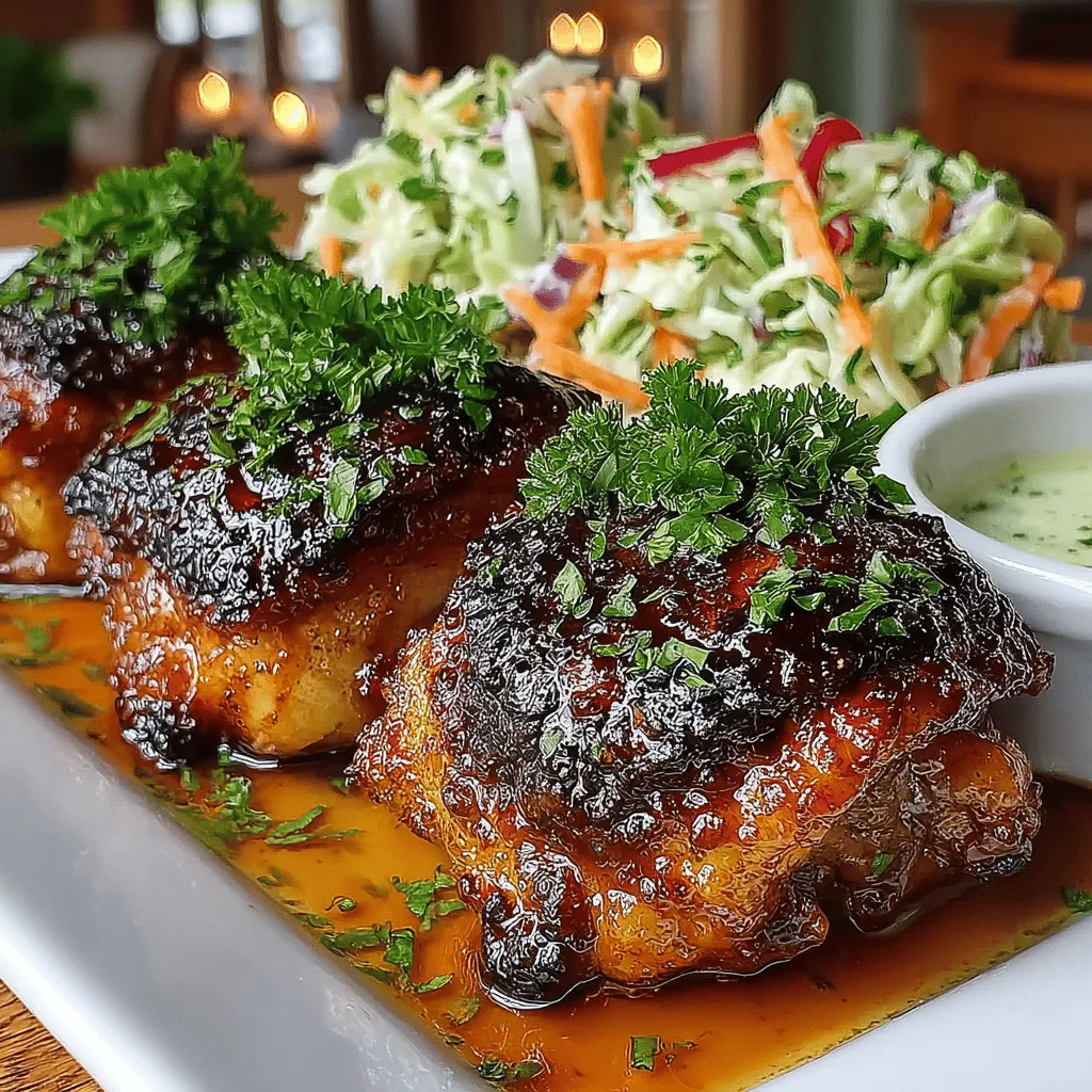 When it comes to creating a mouthwatering meal that brings family and friends together, few dishes can compete with Sweet and Tangy Sticky BBQ Chicken Thighs paired with a refreshing Crunchy Coleslaw. This recipe encapsulates the essence of summer barbecues while being equally satisfying during cozy family dinners. The combination of sweet and tangy flavors, along with the satisfying crunch of coleslaw, makes this dish a standout choice for any occasion.