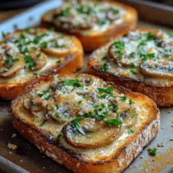 Garlic mushroom toasts have emerged as a beloved dish among food enthusiasts, celebrated for their delightful combination of flavors and textures. This versatile recipe serves as an ideal appetizer, a satisfying lunch option, or a light dinner that can be enjoyed any night of the week. With its creamy texture and rich, umami-packed flavor, this dish appeals to mushroom lovers and those in search of a fulfilling vegetarian meal alike.