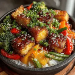 Are you looking for a dish that is both satisfying and nourishing? Look no further than the Sticky Honey Garlic Tofu Stir Fry. This vibrant and flavorful recipe showcases the beauty of plant-based cooking, combining crispy tofu with a luscious honey garlic sauce that perfectly balances sweet and savory notes. Not only is this dish a feast for the eyes, but it also provides a wealth of nutrients, making it an excellent choice for anyone aiming to incorporate more plant-based meals into their diet.