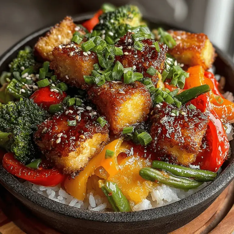 Are you looking for a dish that is both satisfying and nourishing? Look no further than the Sticky Honey Garlic Tofu Stir Fry. This vibrant and flavorful recipe showcases the beauty of plant-based cooking, combining crispy tofu with a luscious honey garlic sauce that perfectly balances sweet and savory notes. Not only is this dish a feast for the eyes, but it also provides a wealth of nutrients, making it an excellent choice for anyone aiming to incorporate more plant-based meals into their diet.