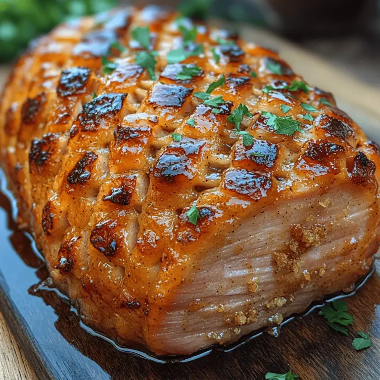 When it comes to holiday feasts or special occasions, few dishes evoke the same sense of warmth and celebration as a perfectly glazed ham. Our Ginger Honey Glazed Ham is not just a recipe; it's a centerpiece that brings family and friends together around the table. This dish is renowned for its sweet and savory flavor profile, combining the rich, smoky taste of ham with the zesty brightness of ginger and the sweetness of honey. It's an indulgent dish that is as beautiful to present as it is to savor.