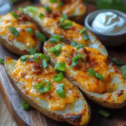 When it comes to comfort food, few dishes evoke the same warmth and satisfaction as potato skins. The Crunchy Twilight Garlic Potato Skins recipe is a delightful twist on this classic favorite, transforming humble potatoes into a tantalizing appetizer or snack that’s sure to impress your family and friends. With their crispy exterior, savory garlic flavor, and rich toppings, these potato skins are not just a dish; they’re an experience that brings people together around the table.