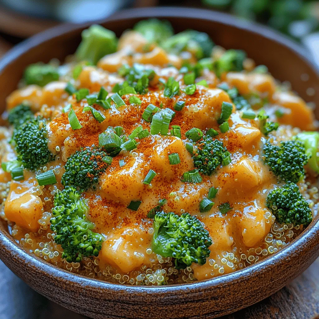 In today's fast-paced world, finding the right balance between convenience and nutrition can be quite challenging. Enter Creamy Broccoli Cheddar Quinoa, a dish that embodies both simplicity and richness in flavor. This recipe not only caters to those seeking a quick meal but also delivers a nutritious punch, making it an ideal choice for health-conscious individuals and busy families alike. With its delightful combination of creamy textures and vibrant flavors, this dish is sure to satisfy your taste buds while nourishing your body.
