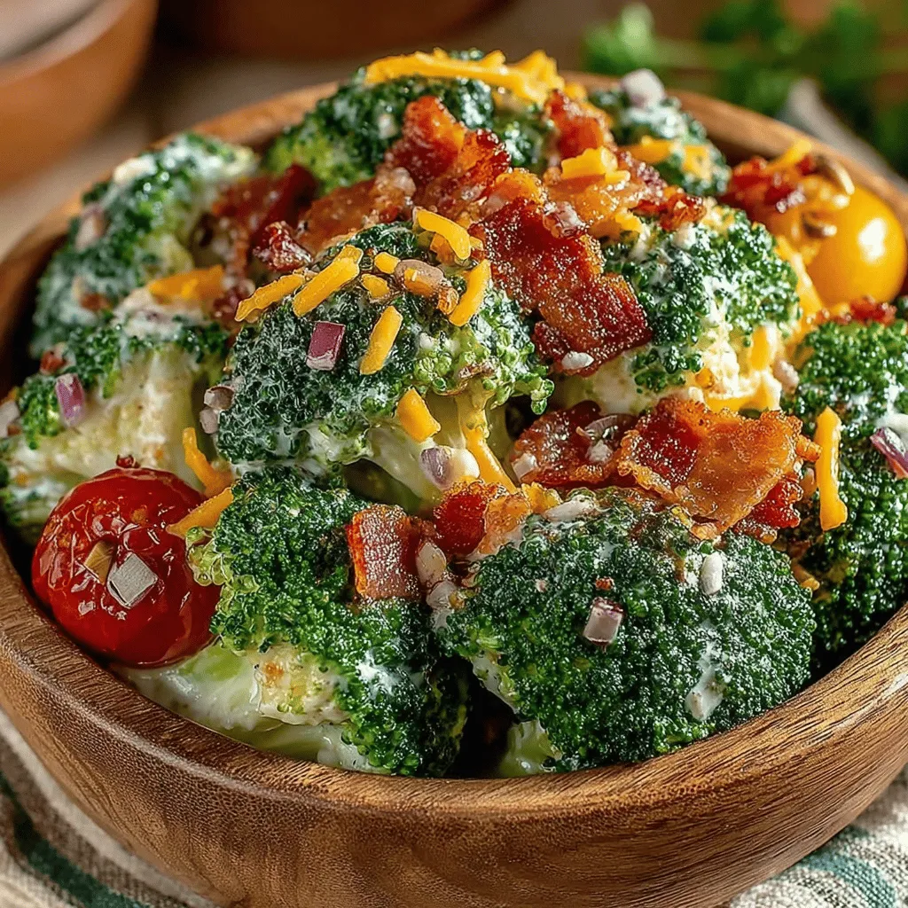 Salads have long been heralded as one of the most versatile dishes, seamlessly fitting into any meal, from light lunches to hearty dinners. Their adaptability allows for endless ingredient combinations, making it easy to cater to various tastes and dietary preferences. Among the myriad of salad options, the Zesty Crunchy Broccoli Bacon Salad stands out as a delightful fusion of robust flavors and enticing textures. This salad does not just satisfy the palate; it also nourishes the body, making it a perfect choice for anyone seeking a balance of health and indulgence.