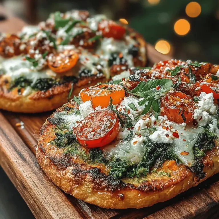 If you're looking for a delicious and nutritious meal that combines comfort food with vibrant flavors, look no further than Sweet Potato & Kale Pesto Flatbreads. This recipe marries the earthy sweetness of roasted sweet potatoes with the robust, nutrient-rich green of kale, all enhanced by a homemade pesto that provides an aromatic depth to each bite. The result is not only visually appealing but also packed with health benefits that make it a perfect choice for any time of day.