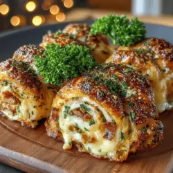 Turkey & Cheese Crescent Roll-Ups are a delightful dish that seamlessly combines convenience with flavor, making them an ideal choice for both appetizers and quick meals. This versatile recipe showcases the classic pairing of savory turkey and melted cheese, all wrapped in flaky, golden crescent roll dough. Whether you're hosting a casual gathering or simply looking for a fast snack to satisfy your cravings, these roll-ups fit the bill perfectly. Their easy preparation and delicious outcome make them a hit among families and friends alike, offering a comforting taste that appeals to all ages.