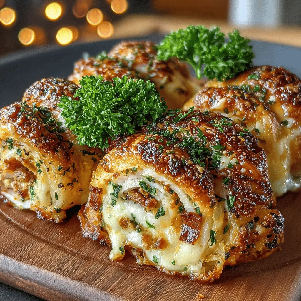 Turkey & Cheese Crescent Roll-Ups are a delightful dish that seamlessly combines convenience with flavor, making them an ideal choice for both appetizers and quick meals. This versatile recipe showcases the classic pairing of savory turkey and melted cheese, all wrapped in flaky, golden crescent roll dough. Whether you're hosting a casual gathering or simply looking for a fast snack to satisfy your cravings, these roll-ups fit the bill perfectly. Their easy preparation and delicious outcome make them a hit among families and friends alike, offering a comforting taste that appeals to all ages.