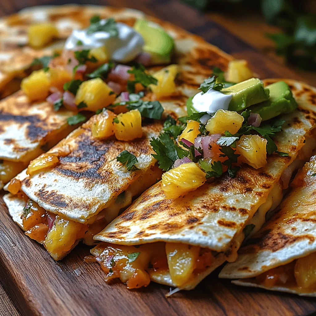 If you’re craving a dish that’s bursting with flavor and perfect for any occasion, look no further than Zingy Pineapple Salsa Quesadillas. This delightful recipe combines the sweetness of fresh pineapple with savory ingredients, creating a mouthwatering treat that will tantalize your taste buds. Whether you’re hosting a casual get-together, enjoying a family dinner, or simply treating yourself to a delicious meal, these quesadillas are a winner every time.