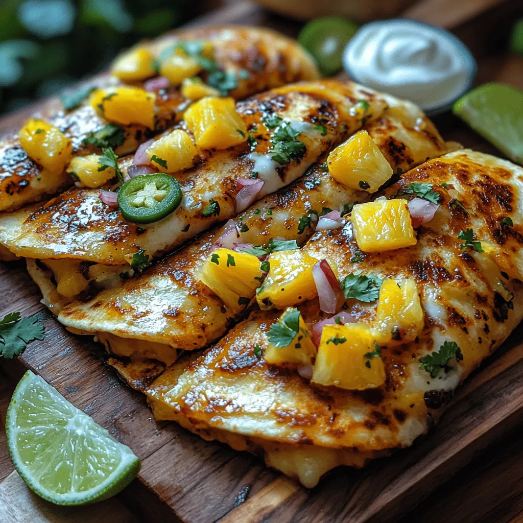 If you're looking to add a burst of flavor and excitement to your meal repertoire, the Zingy Pineapple Salsa Qesadillas are an exceptional choice. This dish marries the savory goodness of quesadillas with the bright, refreshing notes of pineapple salsa, creating a perfect harmony of flavors that’s sure to tantalize your taste buds. Whether you’re a seasoned cook or just starting your culinary journey, this recipe is easy to follow, making it an enjoyable experience for everyone, including families looking for a fun and interactive meal idea.