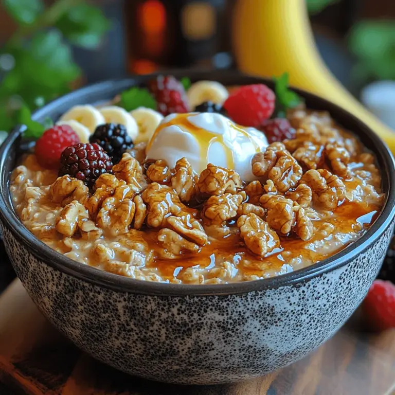 In recent years, oatmeal has surged in popularity as a go-to breakfast choice for health-conscious individuals. This versatile and wholesome grain is not only a convenient meal option but also packed with nutrients that support overall well-being. Among the myriad of oatmeal recipes available, Creamy Maple Walnut Oatmeal stands out as a delicious and nutritious option that combines the creamy texture of oats with the rich flavors of maple syrup and crunchy walnuts. This delightful dish is not just satisfying; it's also an excellent way to start your day on a healthy note.