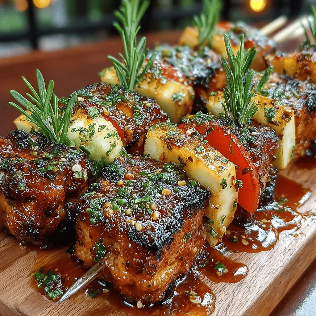 If you're searching for a dish that combines the best of both worlds—sweet and savory—look no further than Sweet 'n Savory Honey Mustard Chicken and Apple Skewers. This delightful recipe not only brings a burst of flavor to your palate but also offers a visually stunning presentation that will impress your family and guests alike. The combination of tender chicken, crisp apples, and a homemade honey mustard marinade creates a harmonious balance that makes this dish a standout at any gathering or family dinner.