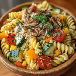When it comes to summertime meals, the Chilled Tuna Delight Pasta Salad stands out not only for its vibrant flavors but also for its impressive nutritional profile. Understanding the caloric breakdown and health benefits of this dish can help you appreciate its role in a balanced diet.