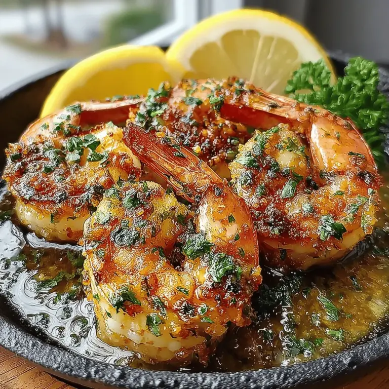 Lemon Glazed Shrimp is a culinary masterpiece that perfectly balances the zestiness of fresh lemon with the delicate sweetness of shrimp. This dish appeals to seafood lovers and those seeking a light yet satisfying meal. The bright flavors and vibrant presentation make it an ideal choice for summer gatherings, weeknight dinners, or even elegant dinner parties. The tangy glaze not only enhances the natural taste of the shrimp but also adds a refreshing twist that delights the palate.