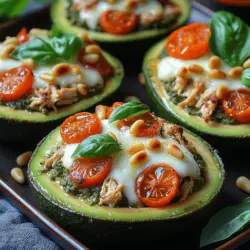 In the ever-evolving world of culinary arts, the fusion of flavors and ingredients plays a crucial role in creating dishes that not only satisfy the palate but also cater to contemporary dietary needs. One such remarkable dish is the Pesto Chicken Stuffed Avocados. This delightful recipe marries the creamy richness of ripe avocados with the vibrant flavors of pesto and succulent chicken, resulting in a meal that is as nutritious as it is delicious. This dish has garnered attention for its fresh ingredients and versatility, making it a staple in many kitchens.
