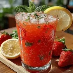 As the sun blazes down and temperatures rise, the demand for refreshing summer beverages becomes undeniable. There's something about the combination of heat and hydration that calls for deliciously chilled drinks. Among the myriad of options available, few can rival the invigorating appeal of a homemade frozen drink. One standout recipe that perfectly encapsulates the essence of summer is the Refreshing Frozen Strawberry Basil Lemonade. This delightful concoction not only quenches your thirst but also offers a unique twist on the classic lemonade by incorporating the vibrant flavors of fresh strawberries and aromatic basil.