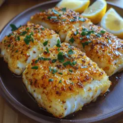 Crispy Parmesan Crusted Cod is not only a delightful dish but also a testament to the beauty of homemade cooking. This recipe is significant for its ability to transform a simple fish fillet into a gourmet experience, showcasing the delicate flavors of cod combined with the rich, nutty taste of Parmesan cheese. For many, the culinary experience is not just about nourishment; it’s about the joy of creating something delicious and healthy from scratch. Homemade meals allow us to connect with our food, ensuring that every bite is crafted with care and thoughtfulness.