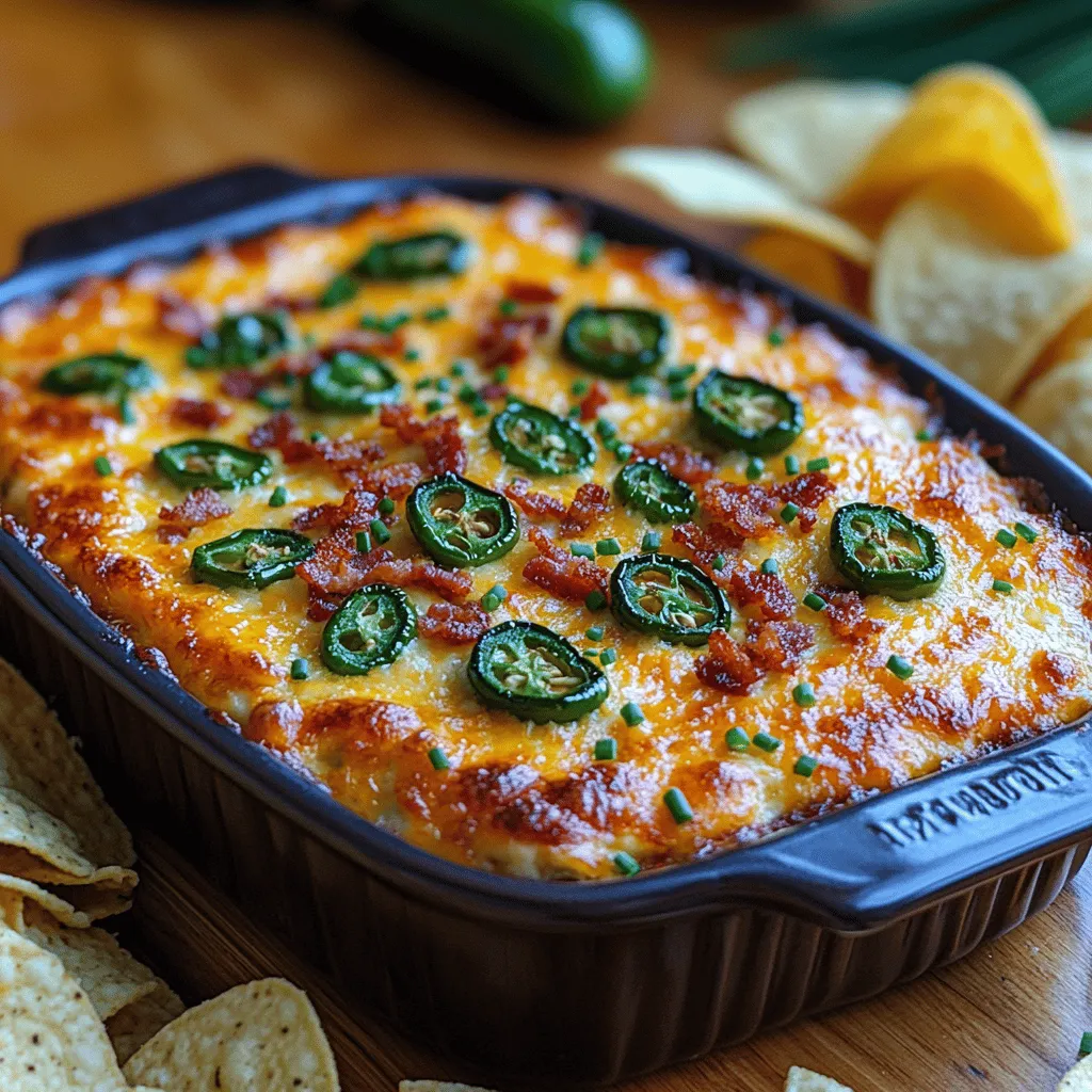 Jalapeño Popper Dip has swiftly established itself as a beloved dish among food enthusiasts, and it's no surprise why. This creamy, spicy, and cheesy concoction encapsulates the essence of the classic jalapeño popper in a convenient dip format. With its rich flavors and satisfying texture, Jalapeño Popper Dip has become a staple at gatherings, parties, and casual snacking moments, making it a must-have recipe for any home cook.