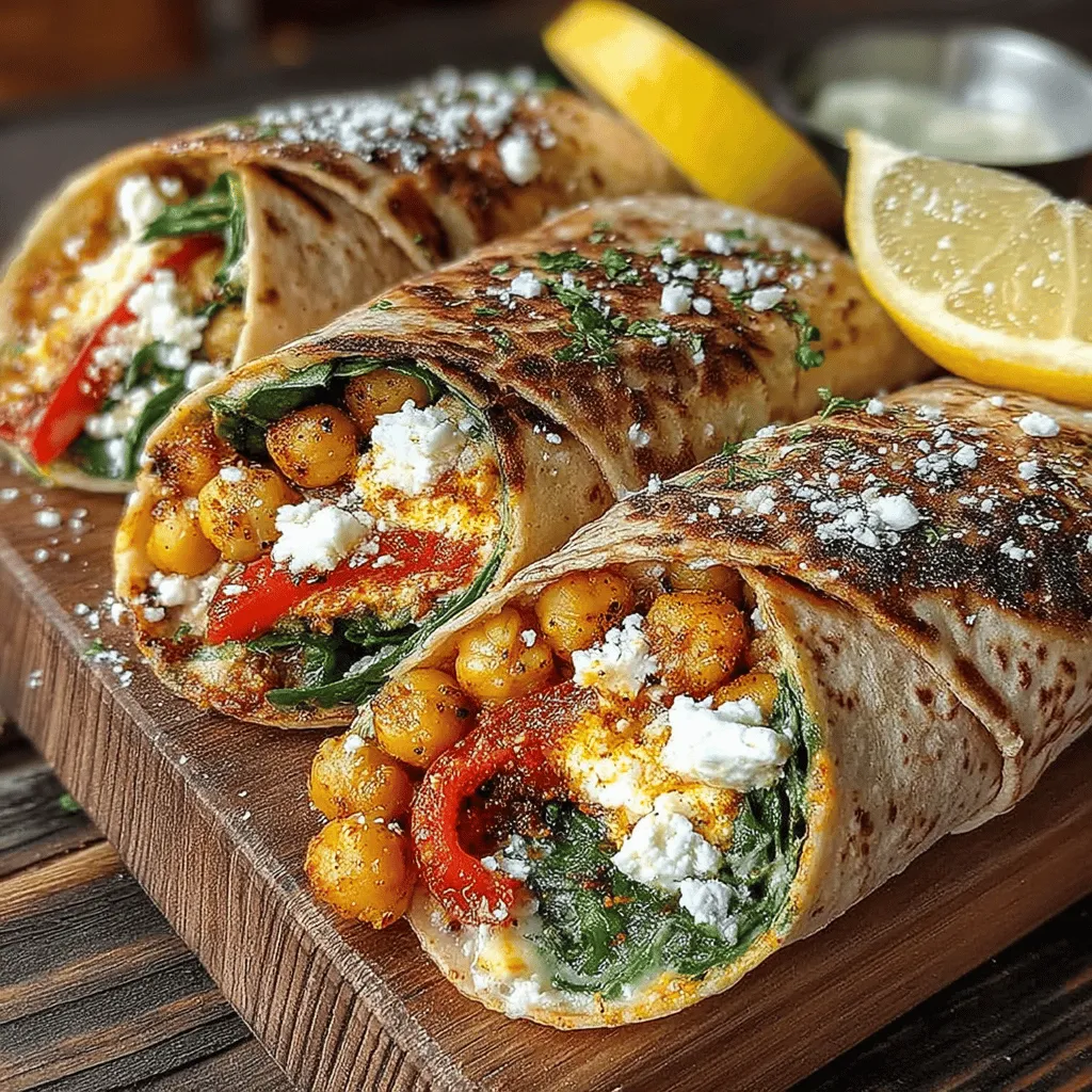 In the world of quick meals that do not skimp on flavor or nutrition, Smoky Chickpea & Roasted Red Pepper Wraps stand out as a vibrant choice. This recipe is not just about wrapping ingredients in a tortilla; it’s about creating a delightful combination of tastes and textures that satisfy both the palate and the body. Perfect for lunch, dinner, or even a snack, these wraps are filled with smoky chickpeas and sweet roasted red peppers, making them a favorite among health-conscious food lovers and busy individuals alike.