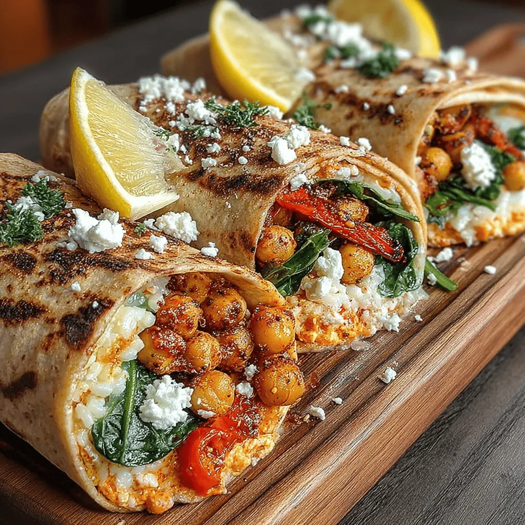 In the world of quick meals that do not skimp on flavor or nutrition, Smoky Chickpea & Roasted Red Pepper Wraps stand out as a vibrant choice. This recipe is not just about wrapping ingredients in a tortilla; it’s about creating a delightful combination of tastes and textures that satisfy both the palate and the body. Perfect for lunch, dinner, or even a snack, these wraps are filled with smoky chickpeas and sweet roasted red peppers, making them a favorite among health-conscious food lovers and busy individuals alike.