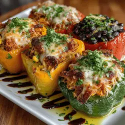 In the world of home cooking, few dishes can rival the comforting appeal of Herb Roasted Chicken and Wild Rice Stuffed Peppers. This vibrant and hearty meal is not only a feast for the eyes, with its colorful presentation, but it also offers a delightful combination of flavors and textures that are sure to please any palate. The marriage of succulent chicken, earthy wild rice, and the crispness of bell peppers creates a wholesome dish that is as nutritious as it is delicious.