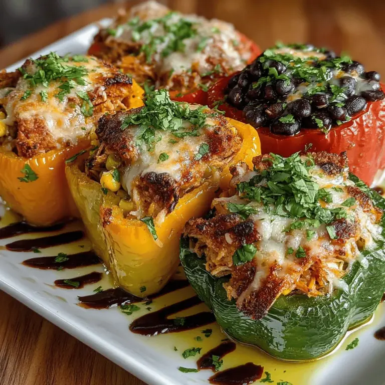 In the world of home cooking, few dishes can rival the comforting appeal of Herb Roasted Chicken and Wild Rice Stuffed Peppers. This vibrant and hearty meal is not only a feast for the eyes, with its colorful presentation, but it also offers a delightful combination of flavors and textures that are sure to please any palate. The marriage of succulent chicken, earthy wild rice, and the crispness of bell peppers creates a wholesome dish that is as nutritious as it is delicious.