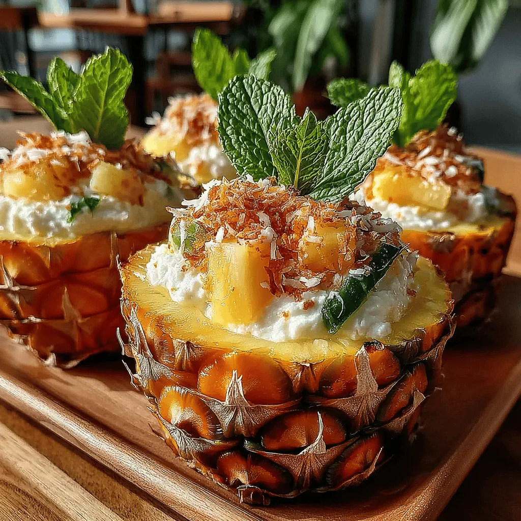 Imagine a warm summer day, the sun shining brightly, and the gentle sound of waves lapping against the shore. In the heart of this idyllic scene, you find yourself indulging in a delightful dessert that perfectly encapsulates the essence of a tropical getaway: Tropical Paradise Coconut Pineapple Cups. This delectable recipe combines the sweetness of ripe pineapples with the creamy richness of coconut, creating a refreshing treat that is both satisfying and light.