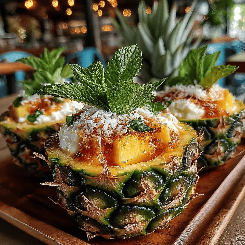 Imagine a warm summer day, the sun shining brightly, and the gentle sound of waves lapping against the shore. In the heart of this idyllic scene, you find yourself indulging in a delightful dessert that perfectly encapsulates the essence of a tropical getaway: Tropical Paradise Coconut Pineapple Cups. This delectable recipe combines the sweetness of ripe pineapples with the creamy richness of coconut, creating a refreshing treat that is both satisfying and light.