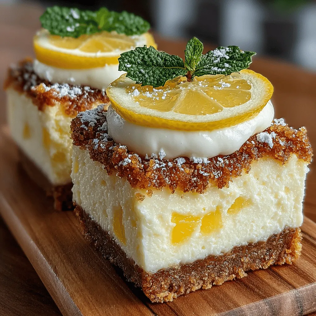 To create the perfect Zesty Frozen Lemonade Pie Bars, it's essential to understand the role of each ingredient and how they contribute to the final product. Each component plays a vital part in achieving the desired flavor profile and texture, ensuring that every bite is a delightful experience.