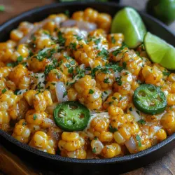 When it comes to crafting the perfect side dish, versatility and flavor are key components that can elevate any meal. The Creamy Jalapeño Corn Skillet stands out as a delightful option, combining the sweetness of fresh corn with the zesty kick of jalapeños, resulting in a dish that appeals to a wide range of palates. Whether you’re serving it at a casual family dinner, a festive barbecue, or a holiday gathering, this dish is sure to impress with its vibrant colors and bold flavors.