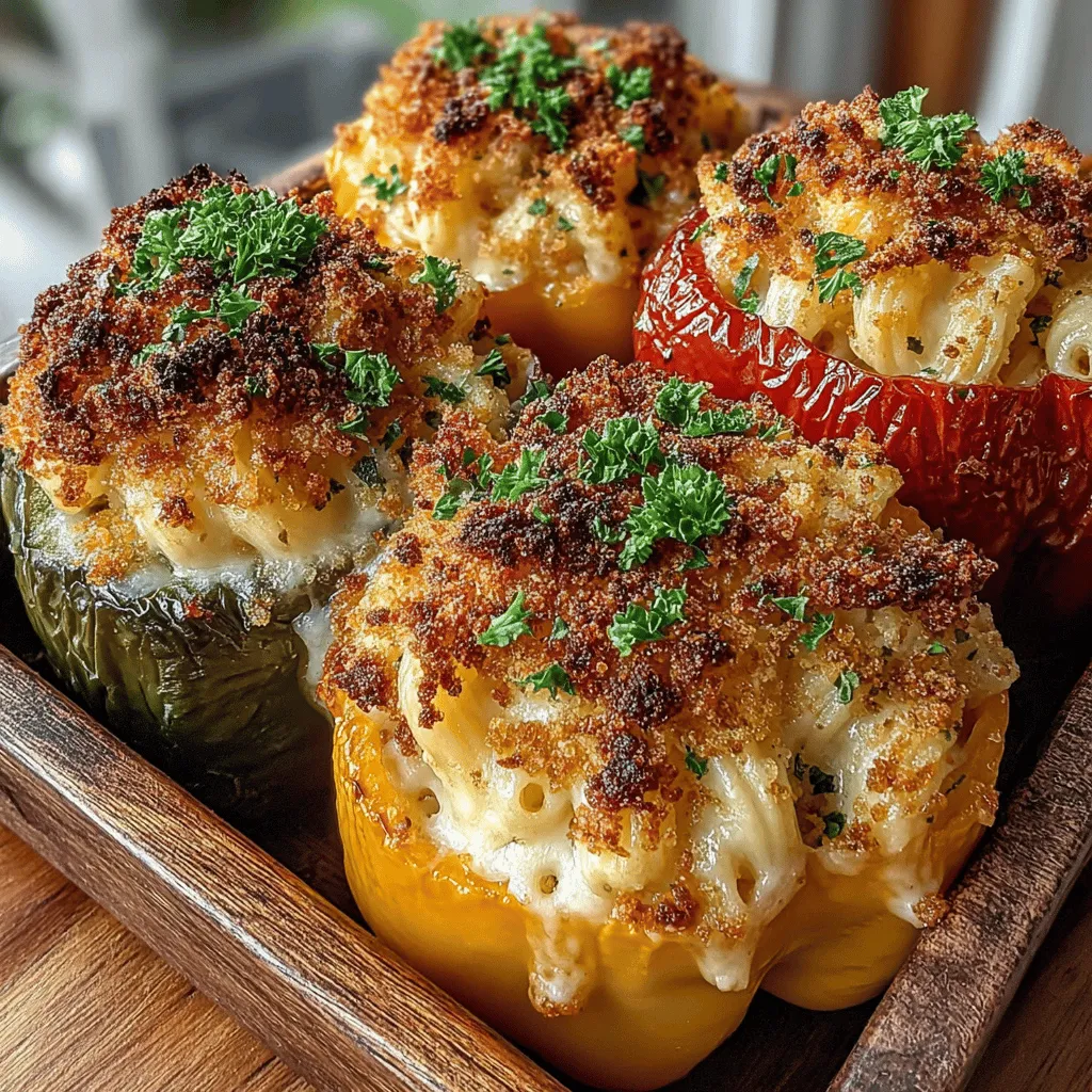 In the world of comfort food, few dishes evoke the same level of nostalgia and satisfaction as mac and cheese. Its creamy texture and rich flavor have made it a staple in households across the globe. Now, imagine taking this beloved classic and elevating it to new heights by incorporating it into vibrant bell peppers. Golden Mac and Cheese-Stuffed Peppers are not only a feast for the eyes but also a delightful culinary experience that will please the whole family.
