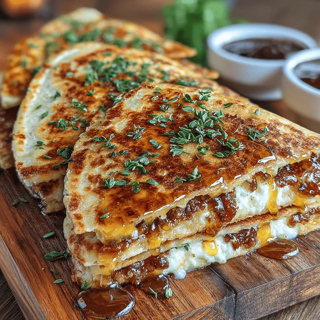 When it comes to versatile dishes that can effortlessly transition from a hearty appetizer to a light meal, quesadillas reign supreme. The Fig-tastic Delight Quesadillas take this beloved classic to new heights by marrying the sweet richness of fig jam with the creamy textures of goat cheese and mozzarella. This delightful twist on the traditional quesadilla not only tantalizes the taste buds but also impresses with its balance of sweet and savory flavors. With a simple ingredient list and a quick preparation time, this recipe is perfect for busy individuals or families seeking a delicious treat that doesn’t compromise on taste.