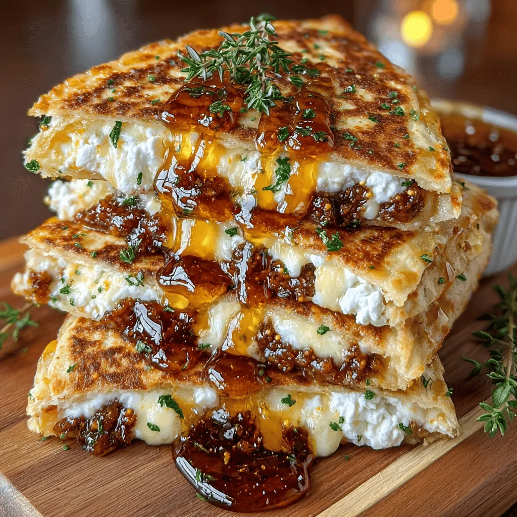 When it comes to versatile dishes that can effortlessly transition from a hearty appetizer to a light meal, quesadillas reign supreme. The Fig-tastic Delight Quesadillas take this beloved classic to new heights by marrying the sweet richness of fig jam with the creamy textures of goat cheese and mozzarella. This delightful twist on the traditional quesadilla not only tantalizes the taste buds but also impresses with its balance of sweet and savory flavors. With a simple ingredient list and a quick preparation time, this recipe is perfect for busy individuals or families seeking a delicious treat that doesn’t compromise on taste.