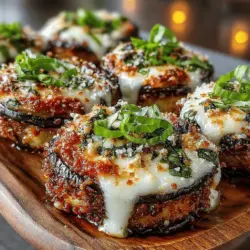In a world where healthy eating can often feel restrictive and bland, mini eggplant pizza bites offer a delicious solution that satisfies your cravings without the guilt. These bite-sized wonders combine the rich flavors of marinara sauce, gooey mozzarella cheese, and the unique texture of roasted eggplant. They are perfect as an appetizer or a light snack, making them a versatile choice for any occasion. Whether you're hosting a gathering or preparing a simple family dinner, mini eggplant pizza bites are not only easy to prepare but also visually appealing, ensuring they will be a hit with your guests.