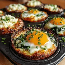 In the world of breakfast and brunch recipes, the quest for a dish that seamlessly combines flavor, nutrition, and aesthetic appeal can often feel daunting. Amidst the plethora of options, Cheesy Baked Egg and Spinach Nests emerge as a standout choice. This delightful recipe not only tantalizes your taste buds but also adds an impressive touch to your dining table. Whether you're preparing for a leisurely brunch with friends or simply seeking to elevate your morning routine, these nests are bound to leave a lasting impression.