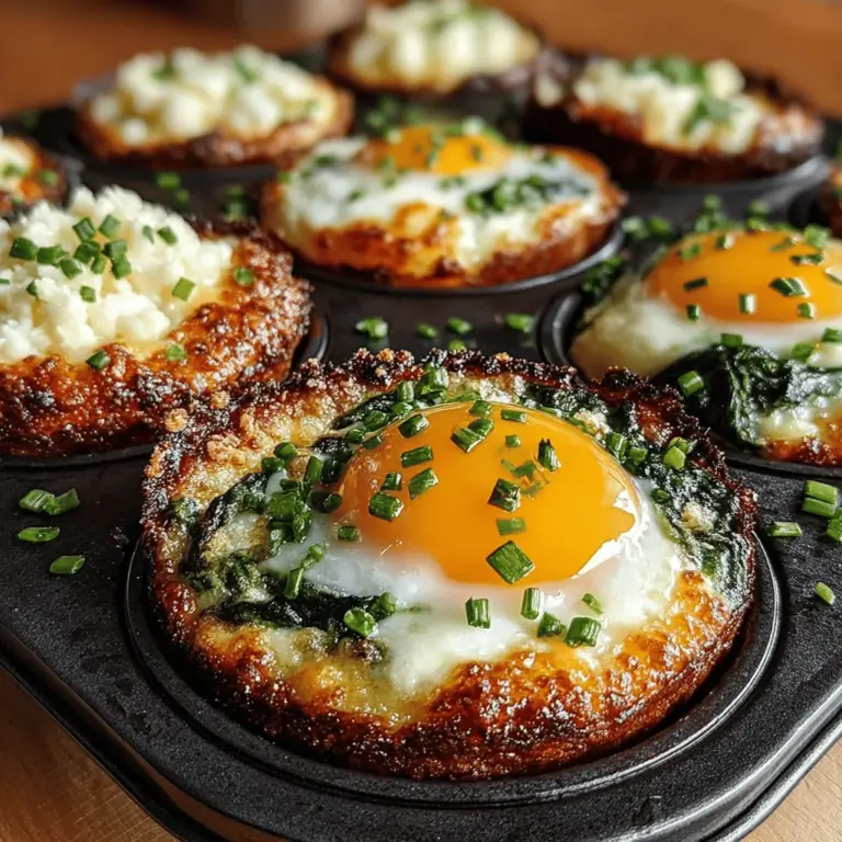 In the world of breakfast and brunch recipes, the quest for a dish that seamlessly combines flavor, nutrition, and aesthetic appeal can often feel daunting. Amidst the plethora of options, Cheesy Baked Egg and Spinach Nests emerge as a standout choice. This delightful recipe not only tantalizes your taste buds but also adds an impressive touch to your dining table. Whether you're preparing for a leisurely brunch with friends or simply seeking to elevate your morning routine, these nests are bound to leave a lasting impression.