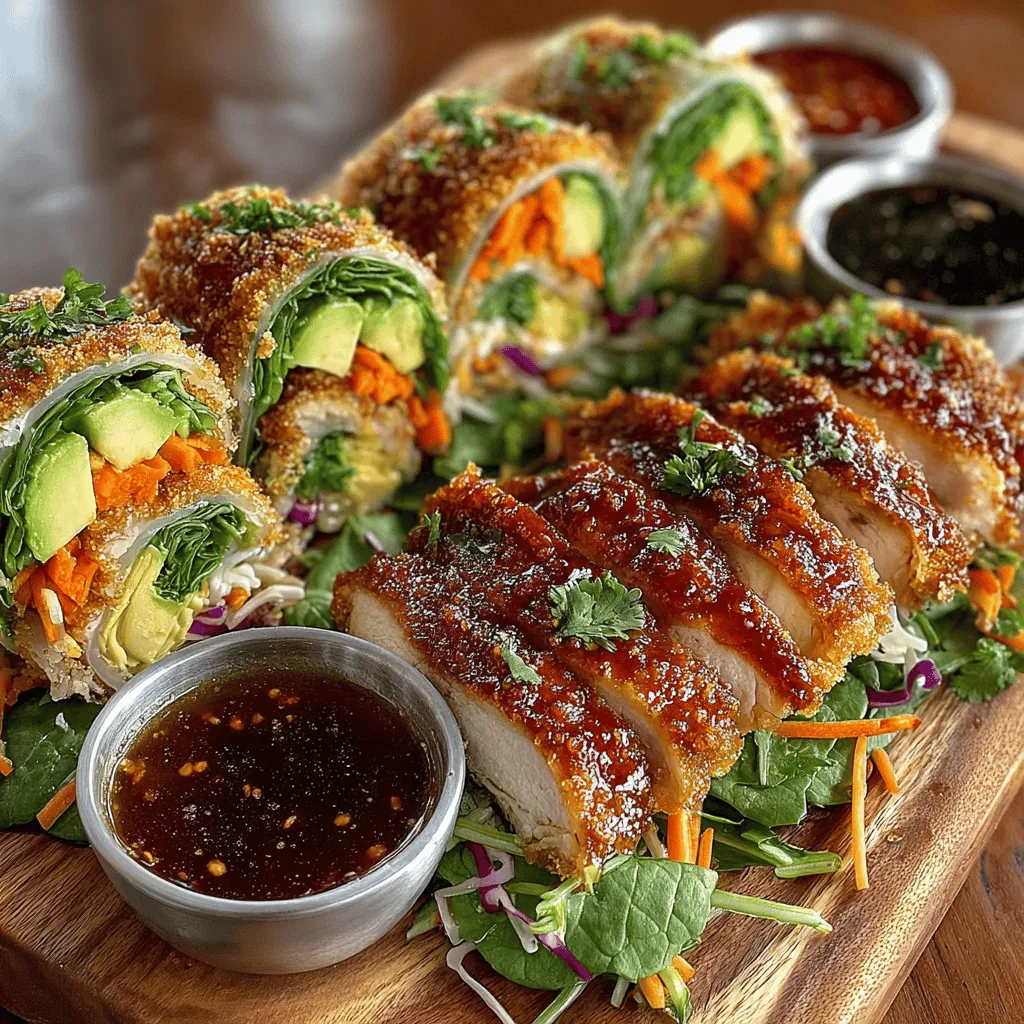 In a world where meal options can often feel repetitive, Crispy Chicken Avocado Rice Wraps emerge as a refreshing and vibrant choice that excites the palate. This recipe beautifully marries the crunch of golden-brown chicken with the creamy richness of ripe avocado, all enveloped in a light and refreshing wrap. Ideal for busy weeknights, casual gatherings, or even meal prep, these wraps are not just a meal; they are an experience that combines texture, flavor, and nutrition in every bite.