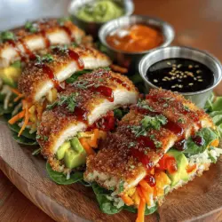 In a world where meal options can often feel repetitive, Crispy Chicken Avocado Rice Wraps emerge as a refreshing and vibrant choice that excites the palate. This recipe beautifully marries the crunch of golden-brown chicken with the creamy richness of ripe avocado, all enveloped in a light and refreshing wrap. Ideal for busy weeknights, casual gatherings, or even meal prep, these wraps are not just a meal; they are an experience that combines texture, flavor, and nutrition in every bite.