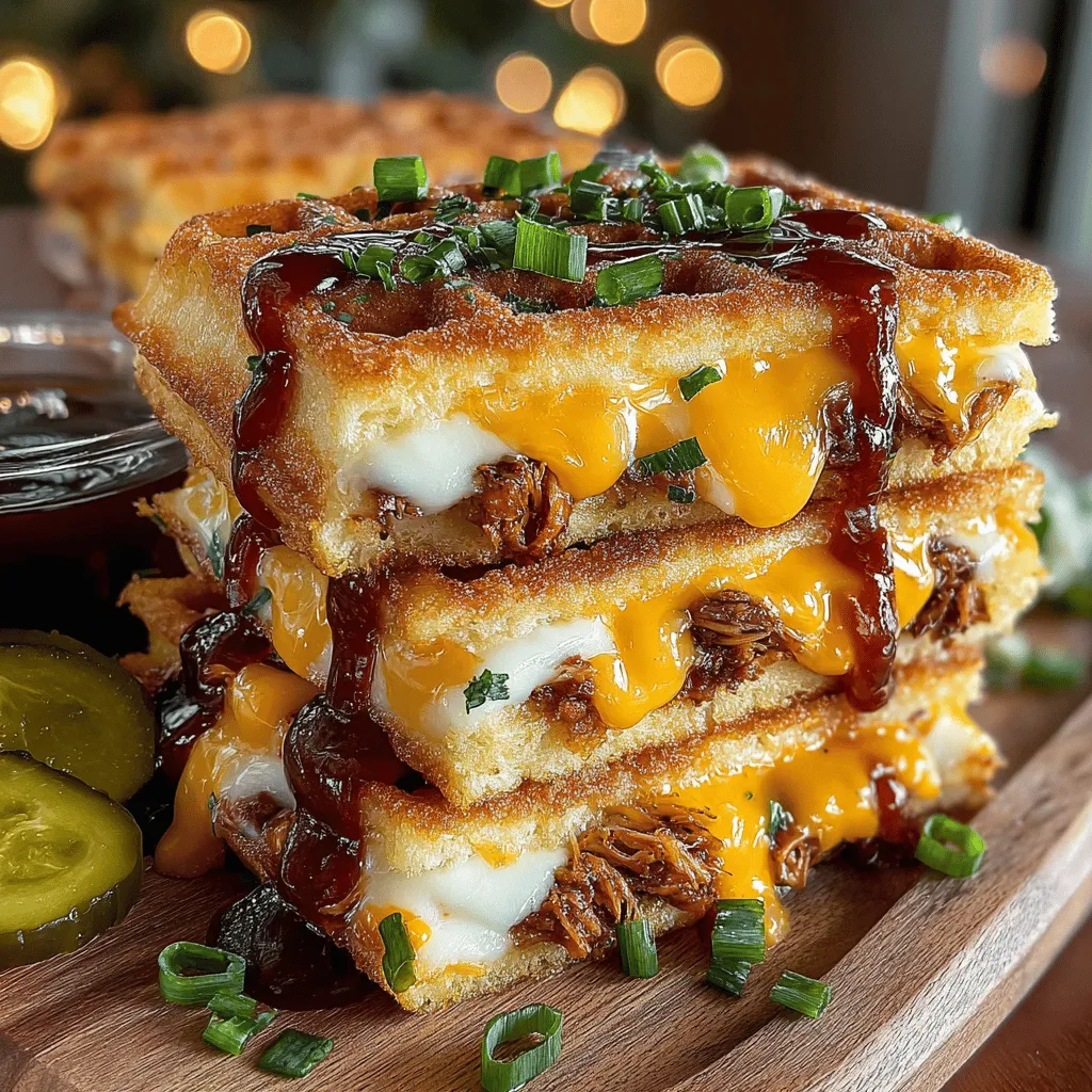 When it comes to comfort food, few dishes evoke the same sense of satisfaction as the combination of BBQ chicken and waffles. Mini BBQ Chicken Waffle Melts take this beloved pairing to new heights, offering a delightful fusion of flavors and textures that is sure to please any palate. With crispy, golden waffles serving as the base, tender shredded chicken coated in rich BBQ sauce, and melted cheese layered on top, these mini melts deliver a savory-sweet experience that is both indulgent and irresistible.