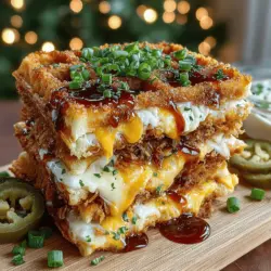 When it comes to comfort food, few dishes evoke the same sense of satisfaction as the combination of BBQ chicken and waffles. Mini BBQ Chicken Waffle Melts take this beloved pairing to new heights, offering a delightful fusion of flavors and textures that is sure to please any palate. With crispy, golden waffles serving as the base, tender shredded chicken coated in rich BBQ sauce, and melted cheese layered on top, these mini melts deliver a savory-sweet experience that is both indulgent and irresistible.