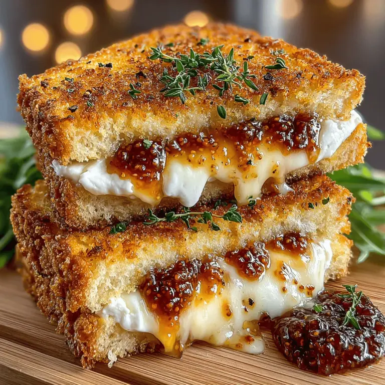 In the world of culinary creativity, the Fig Jam Sandwich Melt stands out as a delightful and innovative take on the classic grilled cheese. This unique recipe combines the luscious sweetness of fig jam with the creamy richness of cheese, all enhanced by the aromatic notes of fresh thyme. As modern cuisine evolves, there is a growing trend towards sweet-and-savory dishes, and the Fig Jam Sandwich Melt is a perfect embodiment of this movement. It’s not just a sandwich; it’s an experience that tantalizes the taste buds and ignites the imagination.