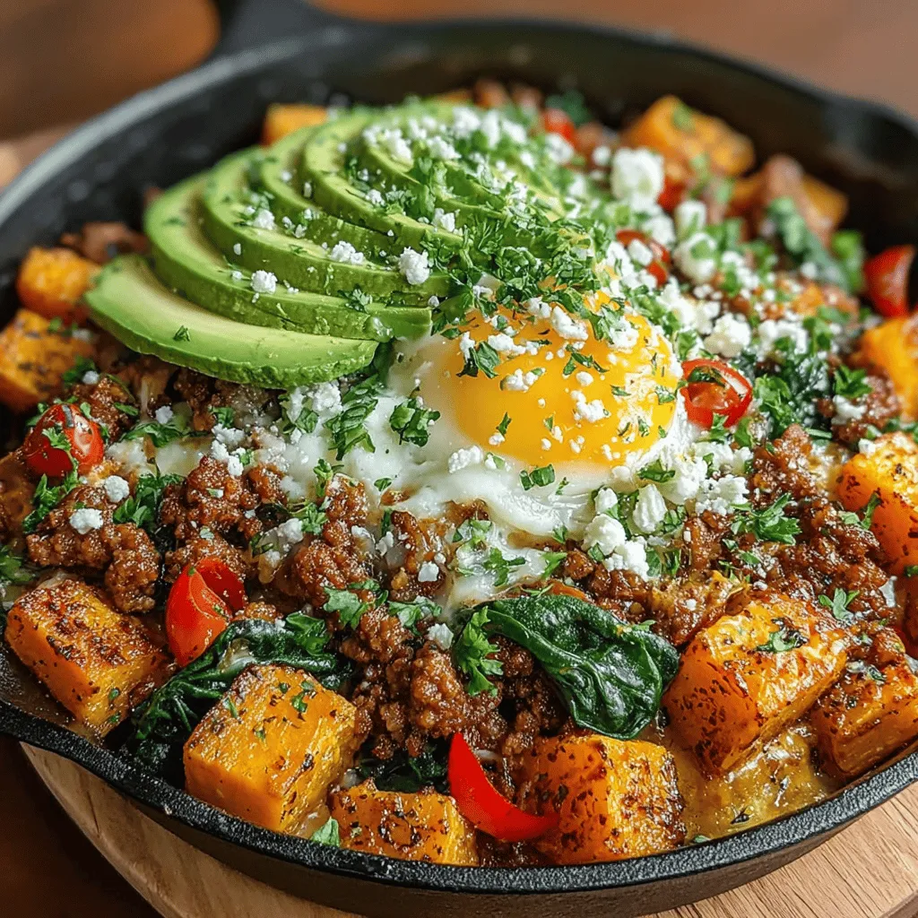 In the quest for a balanced diet that doesn't compromise on flavor, the Sweet and Savory Sweet Potato and Turkey Skillet stands out as an exceptional choice. This dish is not only vibrant and satisfying but also embodies the essence of wholesome cooking. Featuring a delightful combination of sweet, earthy sweet potatoes and savory ground turkey, it serves as a perfect meal for any time of day, whether it's a hearty breakfast or a fulfilling dinner. With its nourishing ingredients, this skillet meal is designed to keep you feeling energized and satisfied.