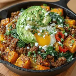 In the quest for a balanced diet that doesn't compromise on flavor, the Sweet and Savory Sweet Potato and Turkey Skillet stands out as an exceptional choice. This dish is not only vibrant and satisfying but also embodies the essence of wholesome cooking. Featuring a delightful combination of sweet, earthy sweet potatoes and savory ground turkey, it serves as a perfect meal for any time of day, whether it's a hearty breakfast or a fulfilling dinner. With its nourishing ingredients, this skillet meal is designed to keep you feeling energized and satisfied.