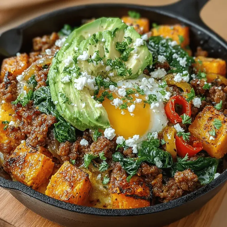 In the quest for a balanced diet that doesn't compromise on flavor, the Sweet and Savory Sweet Potato and Turkey Skillet stands out as an exceptional choice. This dish is not only vibrant and satisfying but also embodies the essence of wholesome cooking. Featuring a delightful combination of sweet, earthy sweet potatoes and savory ground turkey, it serves as a perfect meal for any time of day, whether it's a hearty breakfast or a fulfilling dinner. With its nourishing ingredients, this skillet meal is designed to keep you feeling energized and satisfied.