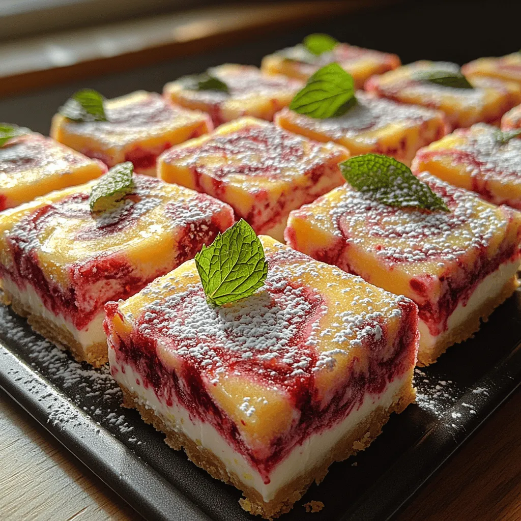 As the warm weather approaches, the craving for a light and refreshing dessert becomes almost irresistible. Enter the Frozen Lemon Raspberry Swirl Bars, a delightful treat that beautifully marries the tangy flavor of fresh lemons with the sweet and tart essence of raspberries. This dessert is perfect for those hot summer days when you need something cool to satisfy your sweet tooth without the heaviness of traditional desserts.