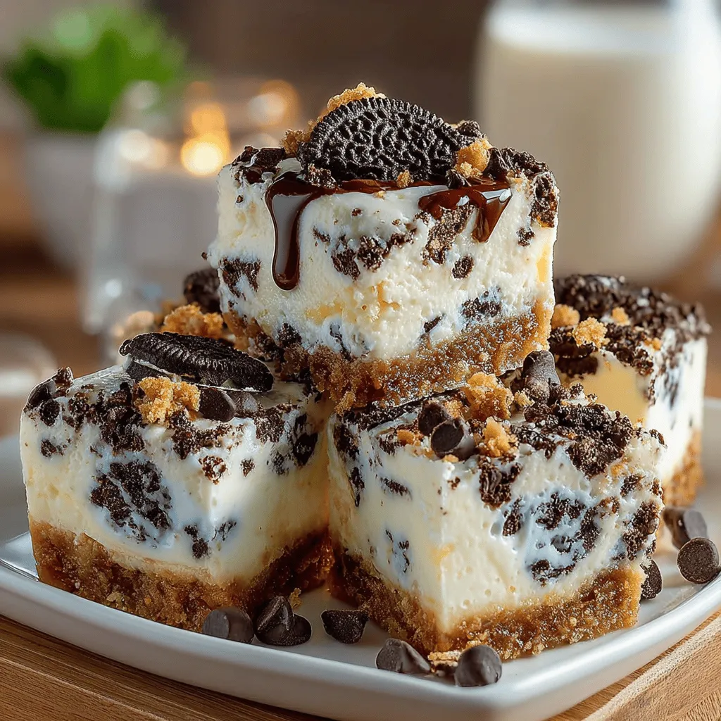 To kick off the creation of your Chill Out Cookies 'n Cream Bars, begin by assembling a large mixing bowl. Combine 2 cups of vanilla yogurt, 1 cup of heavy cream, 1 can (14 ounces) of sweetened condensed milk, 2 teaspoons of vanilla extract, and 1/4 teaspoon of salt. Using a whisk, blend these ingredients together until the mixture is smooth and uniform in texture. This creamy base is the heart of your dessert, ensuring that every bite is rich and luscious.
